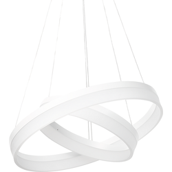 Beliani PUZI - Hanglamp-Wit-Aluminium