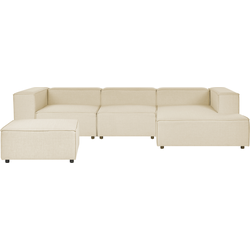 APRICA - Driezitsbank - Beige - Linkerzijde - Linnen