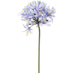 Agapanthus stem blue 80 cm kunstbloem zijde nepbloem - Emerald