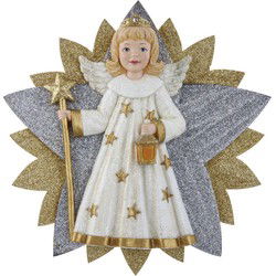 9.5 inch German Angel Treetop. 28,956x28,956x13,716 cm kerstornament