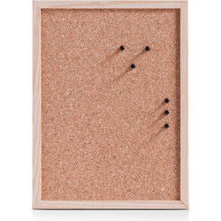 Prikbord van kurk - 30 x 40 cm - memobord/prikbord voor thuis/kantoor - Prikborden