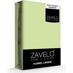 Zavelo Flanel Laken Limoen-1-persoons (150x260 cm)