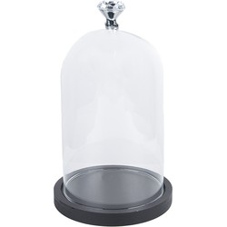 Clayre & Eef Stolp  Ø 12x20 cm Transparant Glas Rond Glazen stolp