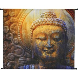 Wandteppich Buddha Samt 146x110 cm - HD Collection
