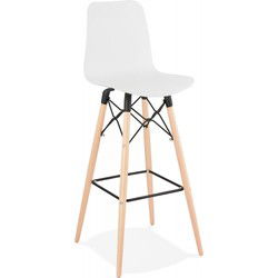 MOZAIK design barkruk 46x46x112 cm Wit