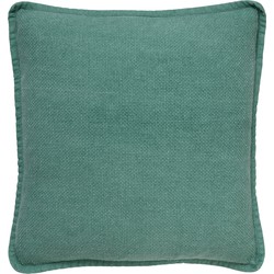 Dutch Decor BOWIE - Sierkussen 45x45 cm - van gewassen katoen - Sagebrush Green - groen - Dutch Decor