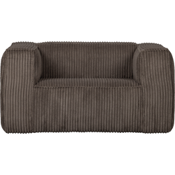 WOOOD Exclusive Bean Fauteuil - Grove Ribstof - Mud - 74x146x98