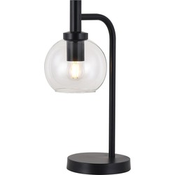 OSIRA Tafellamp E27 Zwart, helder glas Ã˜150mm