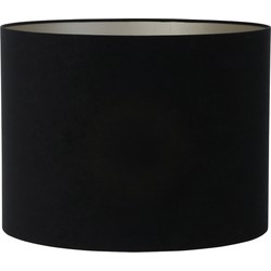 Light&living Kap cilinder 40-40-30 cm VELOURS zwart-taupe