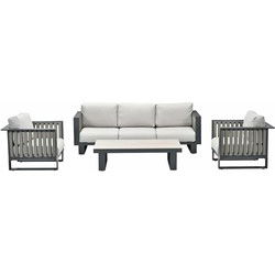 Garden Impressions Gabon loungeset 4-delig -taupe
