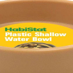Habistat Aquadistri ronde plastic water bak laag 13 x 13 x 2,5 cm