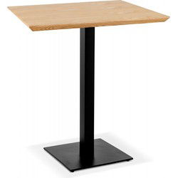 Kleine vierkante eettafel REGIS 70x70x755 cm Beige