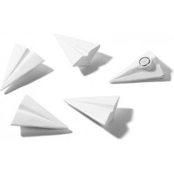 Trendform Magnetisch Papieren vliegtuig - set van 5