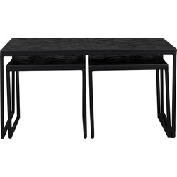 ANLI STYLE Coffee Table Parker Set Of 3 Black