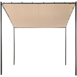 Beliani VIMINO - Tuin pergola-Beige-Polyester, Staal