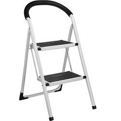 Huishoudtrapje - 2 treden - 79 cm - keukentrap - opstapje - tot 150 kg - Huishoudtrapjes