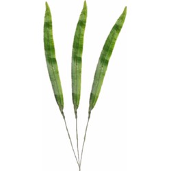 3x stuks groene Galioolblad plant kunsttakken 40 cm - Kunstbloemen