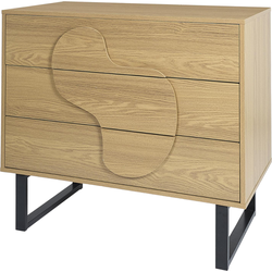 MISOU Calypso Ladekast - Commode - op Poten - met 3 Lades - Woonkamer - Opbergkast - Hout - Kast