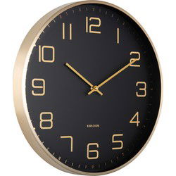 Wall Clock Elegance Glow