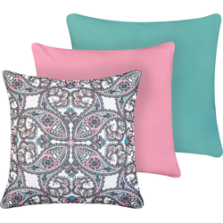 Beliani TIDE - Buitenkussen-Multicolor-Polyester