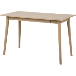 Dex houten bureau naturel - Met twee lades - 120 x 60 cm