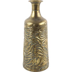 Countryfield bloemenvaas - goud - metaal - Art Deco de luxe - D20 x H49 cm - Vazen