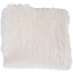 Lambskin Seat Artificial - Artificial lambskin in ivory 40x40 cm