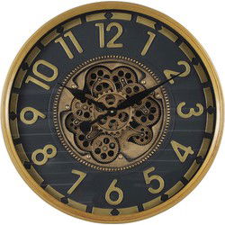 Wandklok ro Ceulen S zwart/goud