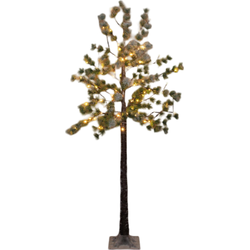 Dennenboom met sneeuw 96led classic warm ip44 trafo 180 cm bruin