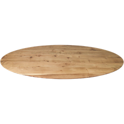 Ovaal tafelblad - 120x70x3,8 - Naturel - Mangohout