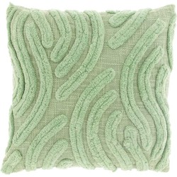 Unique Living - Kussen Paros - 45x45cm - theegroen