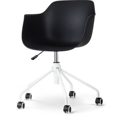 Nout-Puk bureaustoel zwart - wit onderstel
