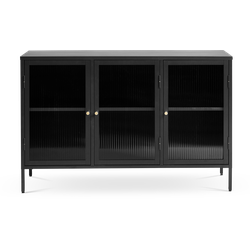 Katja metalen sideboard zwart - 132 x 40 cm