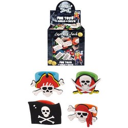156 Stuks - Piraten Kinderringen - In Traktatiebox - Piraat Ring - Uitdeelcadeautjes - Traktatie voor kinderen - Piratenfeest