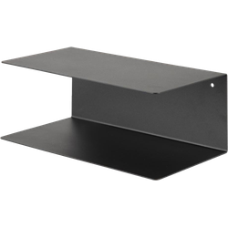 Yara metalen wandplank zwart - 35 x 20 cm