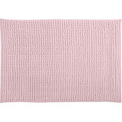 MSV Badkamerkleed/badmat - kleedje voor op de vloer - lichtroze - 60 x 90 cm - Microvezel - Badmatjes