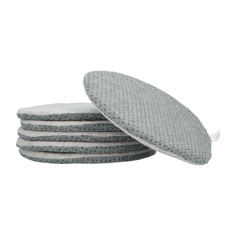 6 stuks Anti-Slip Stoelkussens Eetkamer tbv Kuipstoel 34 cm - Lichtrijs - 