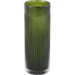 PTMD Vaas Alphaba - 10x10x29 cm - Glas - Groen