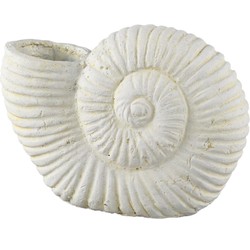 PTMD Deco Object Shelly - 27x11x20 cm - Cement - Wit