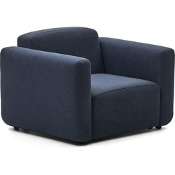 Kave Home - Neom modulaire fauteuil blauw