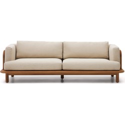 Kave Home - 3-zitsbank Turqueta van FSC 100% massief teakhout 230 cm