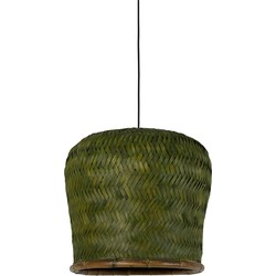 Light&living Hanglamp Ø50x42 cm PATUK bamboe groen