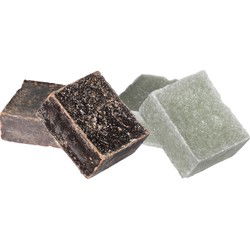 Ideas4seasons Amberblokjes/geurblokjes - jasmijn en ylang ylang - 6x stuks - huisparfum - Amberblokjes