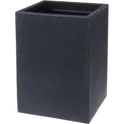 Plantenbak Stone 30x30x40 cm - Bloembak Binnen en Buiten - Antraciet