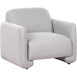 Beliani SALAND - Fauteuil-Grijs-Polyester