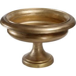 PTMD Maxx bronskleurige pot op voet maat in cm: 70 x 38 x 40 - Goud