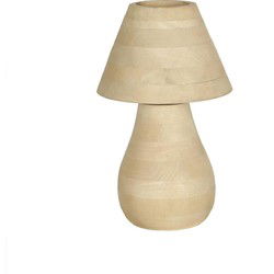 PTMD Tafellamp Peake - 30x30x49 cm - Hout - Naturel