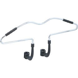 Dunlop Auto Kledinghanger voor Hoofdsteun 42,5x3x14,3cm Chroom/Zilver
