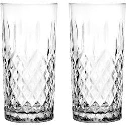 Glasmark Longdrinkglazen - 12x - Diamond - 300 ml - glas - waterglazen - Longdrinkglazen