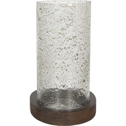 Clayre & Eef Windlicht  Ø 22x33 cm Glas Rond Kaarsenhouder